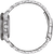 Bracelet de montre pour homme en acier inoxydable avec fermoir et maillons perforés