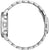 Bracelet de montre pour homme avec bracelet en métal ; vue latérale avec boîtier et poussoirs