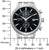 Bracelet de montre pour homme avec cadran chronographe, cadran noir et boîtier en métal