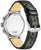 Fond de montre Citizen pour homme avec bracelet en cuir noir et boîtier argenté