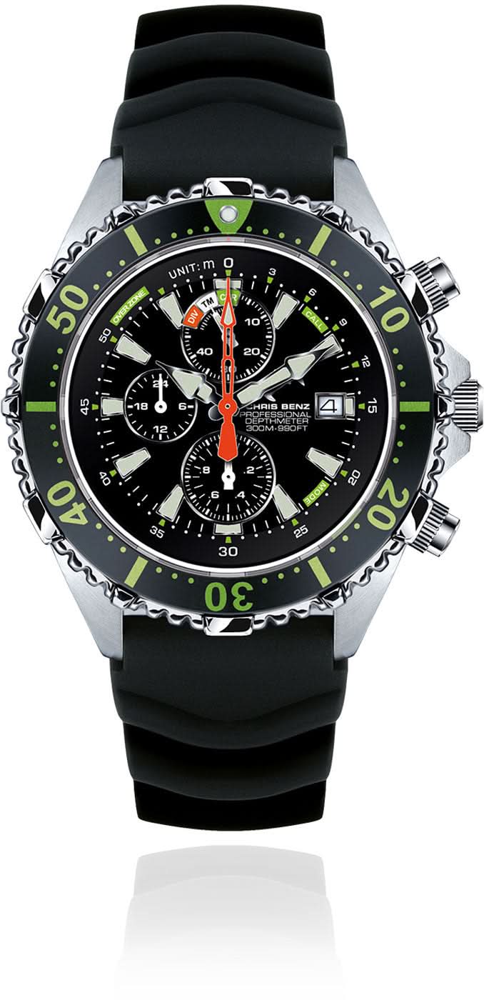 Chris Benz CB-C300X-G-KBS Profondeur • 300m • Verre saphir