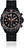 Chris Benz Herrenuhr: schwarzes Armband, schwarzes Zifferblatt, orangefarbene Akzente