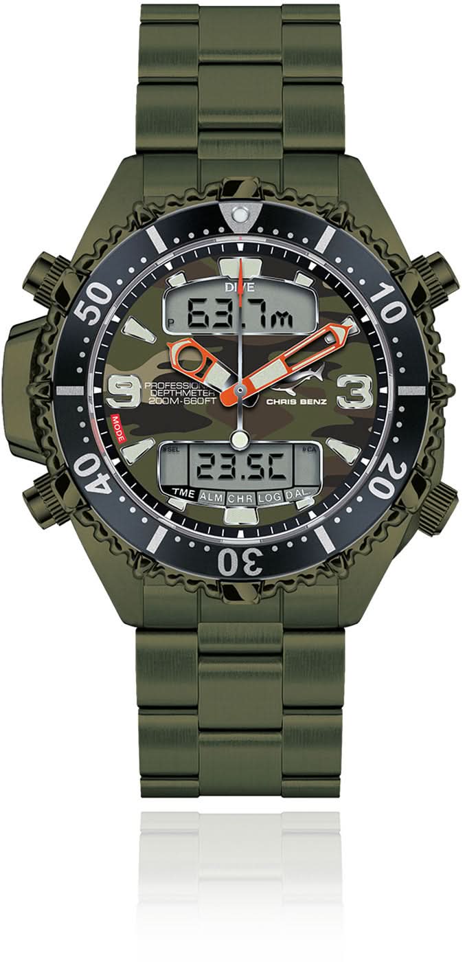 Montre pour femme avec bracelet en acier inoxydable vert, cadran noir, aiguille rouge, lunette