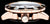 Boîtier de montre pour femme finition or rose avec lunette et couronne vissée