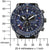 Vue de face d'une montre Citizen Promaster pour homme avec indication de taille, cadran bleu