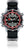 Profondimètre numérique avec bracelet textile noir, lunette rouge et écran, marque Chris Benz