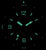 Chris Benz Montre de plongée : aiguilles et index luminescents sur cadran sombre