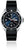Montre homme avec bracelet noir, cadran rond, verre saphir et index