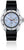 Herrenuhr mit blauem Zifferblatt und schwarzem Silikonarmband