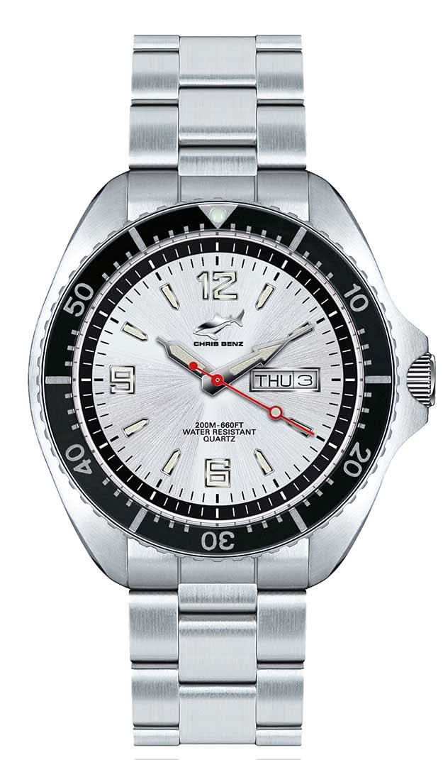 Chris Benz One CBO-SI-MB-SW Montre Femme • Étanche 200m • Verre Saphir