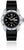Bracelet de montre pour homme avec cadran noir, boîtier argenté et bracelet en silicone noir