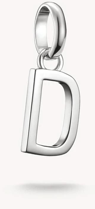 Pendentif Charm Thomas Sabo argenté avec lettre D