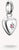Pendentif breloque en forme de cœur en argent avec pierre rose et gravure d'étoile