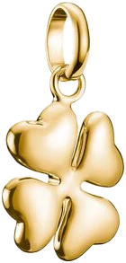 Pendentif Thomas Sabo avec trèfle à quatre feuilles 3D, finition dorée