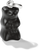 Pendentif breloque : ours en verre noir avec passant argenté (détail)