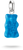Pendentif breloque en argent avec ours en verre bleu et passant