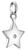 Charm Thomas Sabo étoile en argent avec pierre précieuse blanche