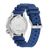 Fond de montre pour homme avec bracelet bleu et fond en acier inoxydable