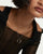 Collier en argent sterling 925 avec pendentif rond et ornements en zircone