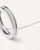 Vue détaillée : Collier en argent sterling 925 avec pendentif rond et pavé de zirconias