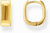 Goldfarbene eckige Kreolen (Thomas Sabo) mit minimalistischem Design