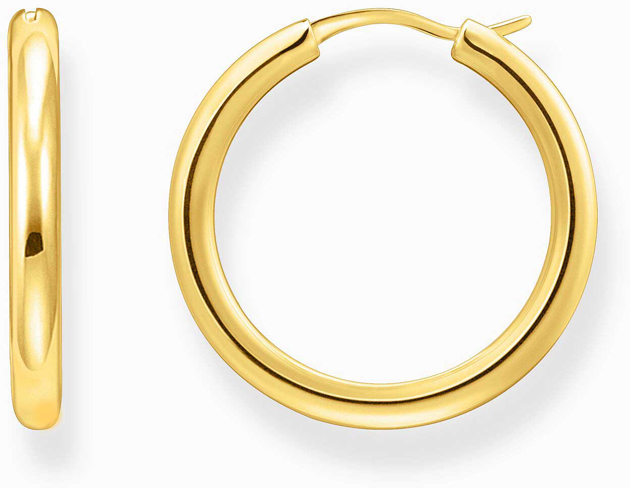 Goldfarbene klassische Kreole mit abgerundeter, breiterer Form