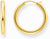 Goldfarbene klassische Kreole mit abgerundeter, breiterer Form