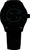 Herrenarmbanduhr mit leuchtenden Indizes und Zeigern auf dunklem Zifferblatt