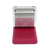 Réveil rouge avec couvercle rabattable et écran