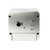 Arrière de la radio-réveil en blanc avec commandes