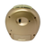 Vue arrière du réveil doré avec vis et ouverture de connexion