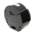 Vue arrière d'une horloge radio-pilotée avec ouverture pour haut-parleur, commandes et zone de connexion dans un boîtier noir
