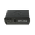 Dos du réveil radio avec ports et inscription du type, boîtier rectangulaire gris foncé.