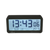 Réveil radio-piloté avec affichage numérique bleu et indicateur de date/température
