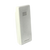 Réveil radio-piloté blanc, vue latérale étroite avec fentes d'aération