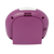 Réveil enfant, dos, boîtier violet avec ouvertures et symbole haut-parleur