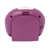 Réveil enfant vue arrière, boîtier violet avec couvercle