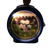 Réveil avec motif de football sur le cadran et aiguilles analogiques