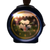 Réveil avec motif de football sur le cadran et aiguilles analogiques