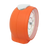 Vue latérale du réveil : boîtier orange avec dessus argenté