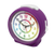 Montre Atlanta vue de dessus, boîtier violet, cadran avec chiffres colorés