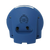 Réveil bleu avec ouverture pour haut-parleur et ports