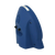 Réveil bleu avec fentes et ouvertures sur le côté