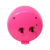 Arrière du réveil enfant : boîtier rose avec deux vis noires et des ouvertures de connexion