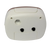 Arrière du réveil avec connexions blanches et ouverture pour haut-parleur