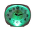 Réveil avec cadran lumineux vert en mode lumière allumée