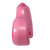 Réveil enfant rose en vue latérale, avec un bouton rond sur le dessus