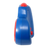 Petit réveil bleu sur le côté avec un bouton rouge sur le dessus