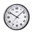 Horloge murale ronde, cadran noir et blanc avec Atlanta, vue compacte