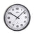 Horloge murale ronde avec cadre noir et cadran blanc, Atlanta, mouvement radio-piloté